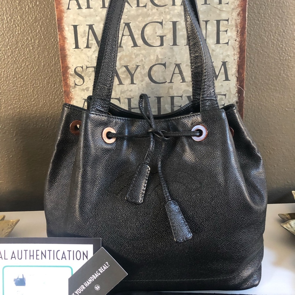 Vintage CHANEL 2002 Drawstring Tote